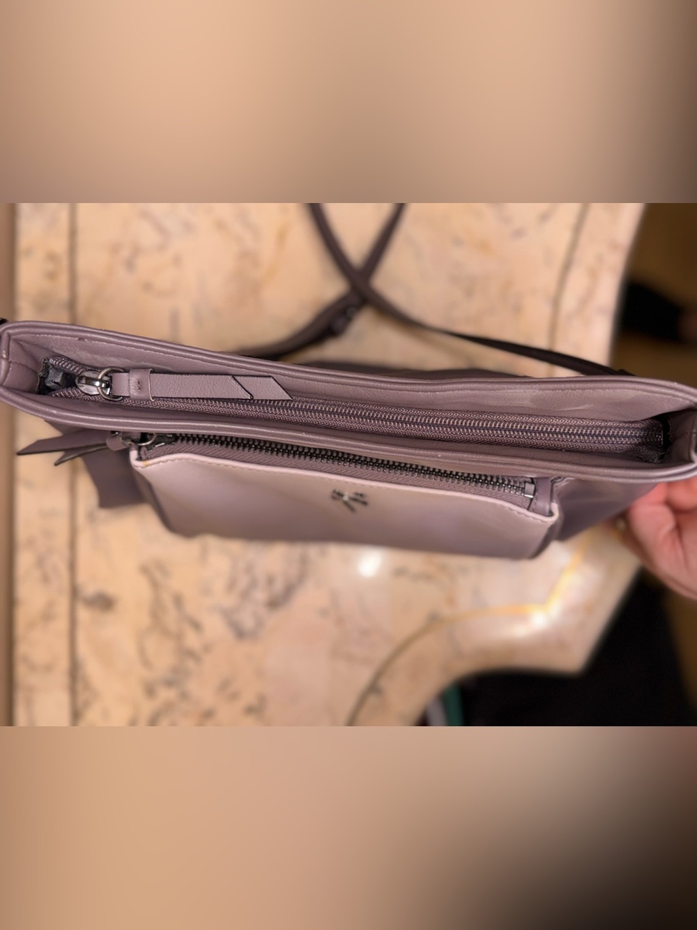 Vera Wang Grey Shoulder Bag - Picture 5 of 10